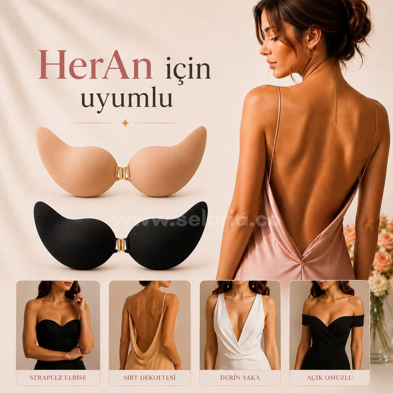 Seloria®  Push-Up Yapışkanlı Sütyen