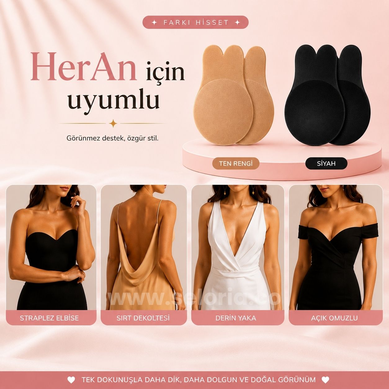 Seloria® Tavşan Kulaklı Toparlayıcı Sütyen