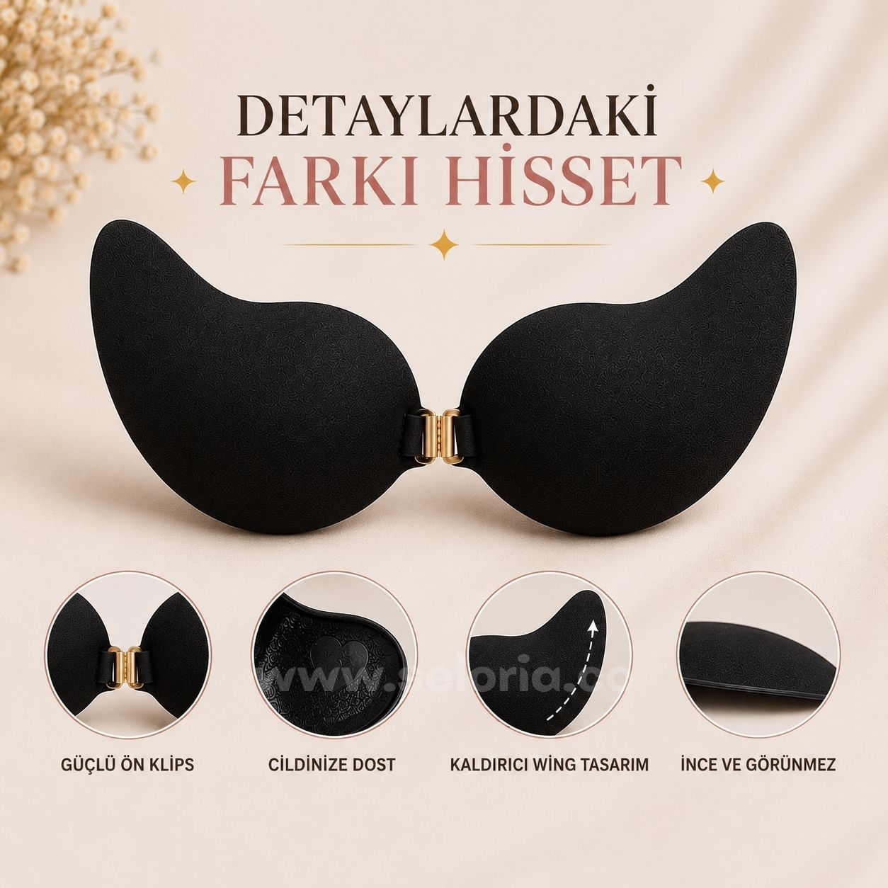Seloria®  Push-Up Yapışkanlı Sütyen