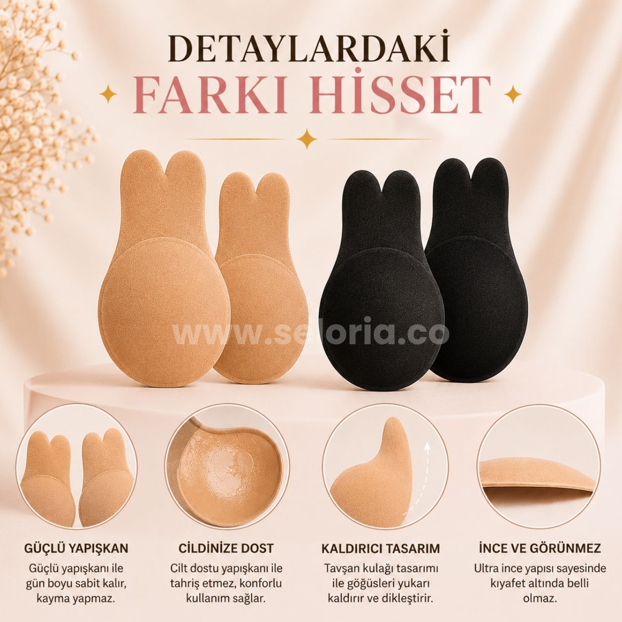 Seloria® Tavşan Kulaklı Toparlayıcı Sütyen