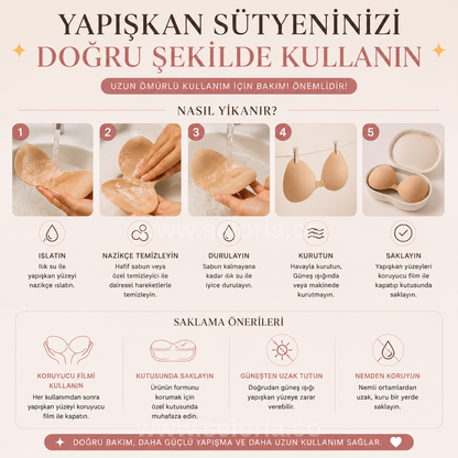 Seloria Push-Up Yapışkanlı Sütyen